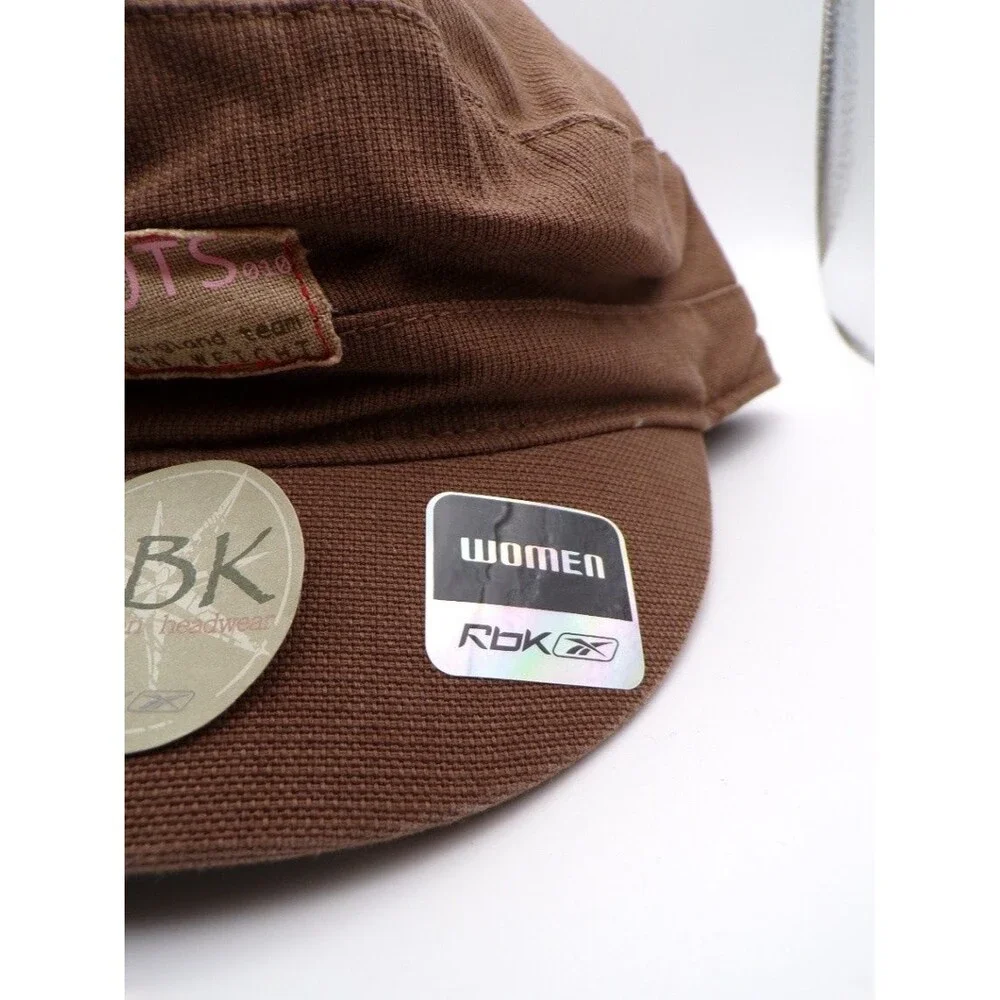Reebok RBK Women's Patriots Brown Army Cap Canvas OSFA Y066W